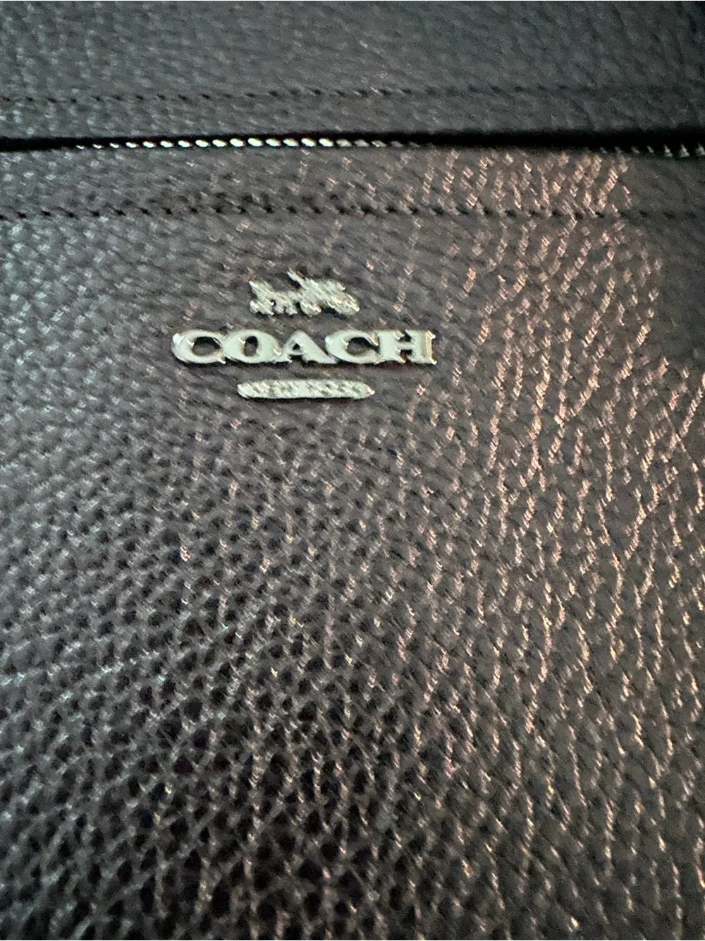Coach Prairie Satchel 22788 Metallic Graphite Leather Crossbody